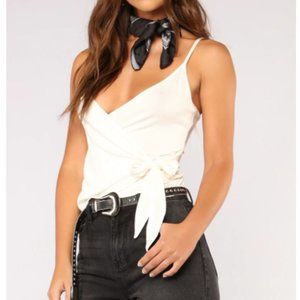 Fashion Nova ‘Ginger Surplus’ Wrap Top